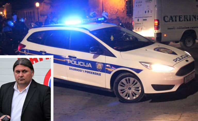 Mladen Kešer, šef SDP-a, napao je policiju te je snimio vozlo policijske patrole na Kalniku
