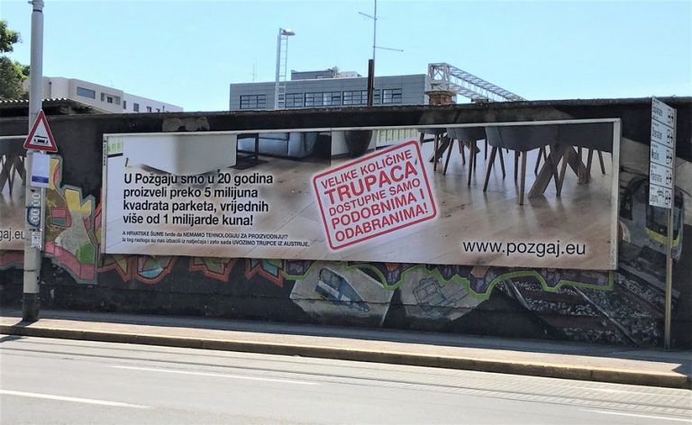 Požgaj postavio plakate protiv Hrvatskih šuma u Zagrebu