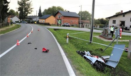 Motociklistica poginula kod Koprivnice u mjestu Sokolovac