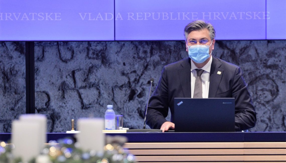 Premijer Andrej Plenković na sjednici Vlade RH