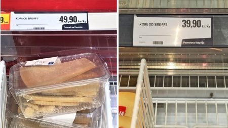 Kore sira prodaju se u Eurospinu