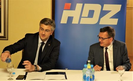 Premijer Andrej Plenković i HDZ koprivnićki vladar Damir Felak, novi član Nadzornog odbora Podravke