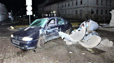 Mladić se automobilom zabio u betonski stup, teška prometna nesreća u mjestu Nova Gradiška