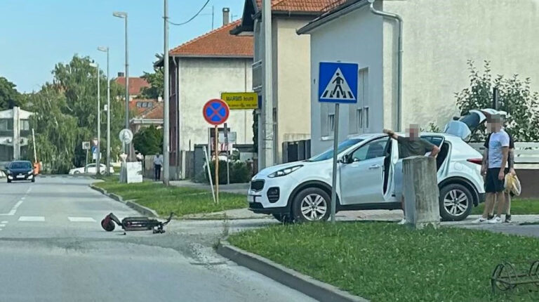 Vozač autmobila naletio na mladića na električnom romobilu u Ulici Taraščice u Koprivnici