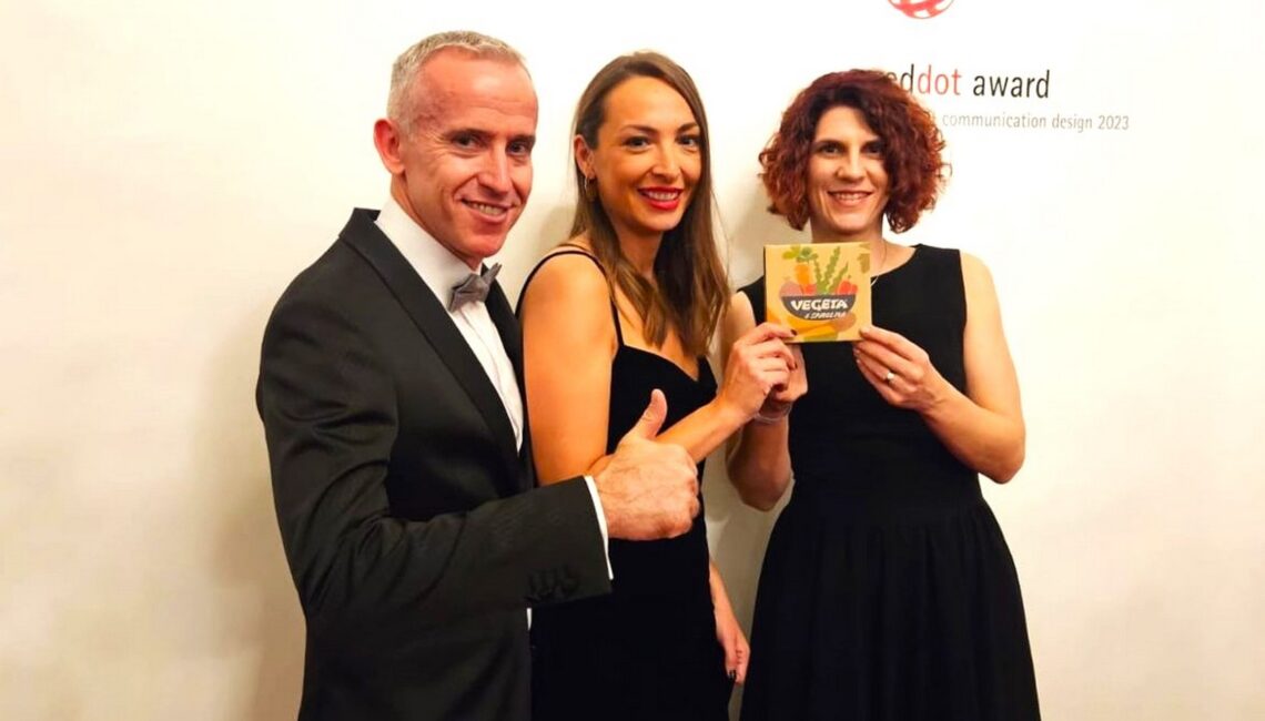 Vegeta&spirulina, oscar za ambalažu: nagradu preuzeli Krunoslav Bešvir, Majda Žujo i Sanja Garaj Miloš