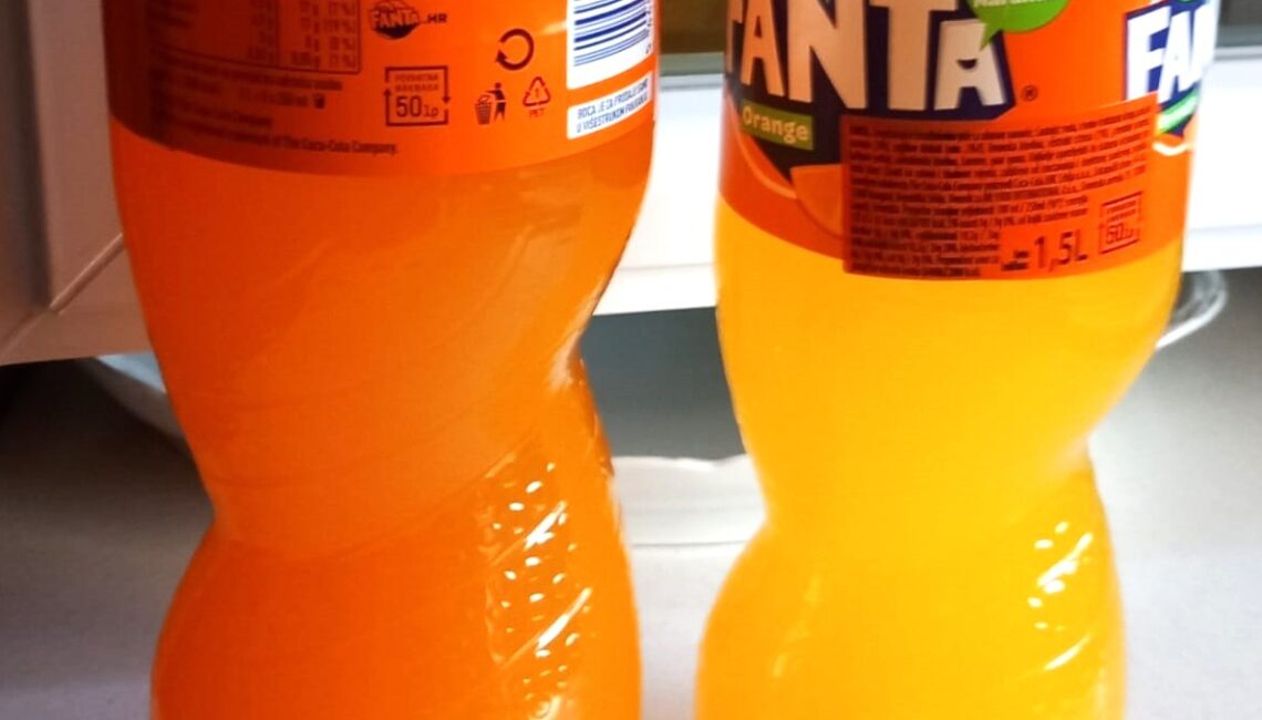 Fanta iz uvoza i hrvatski proizvod imaju različitu boju