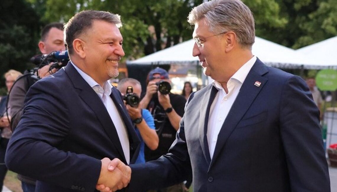 Željko Lacković i Andrej Plenković